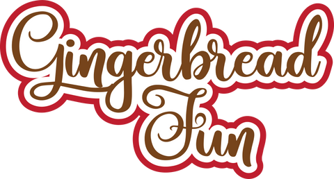 Gingerbread Fun - Scrapbook Page Title Sticker