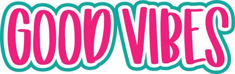 Good Vibes - Scrapbook Page Title Sticker