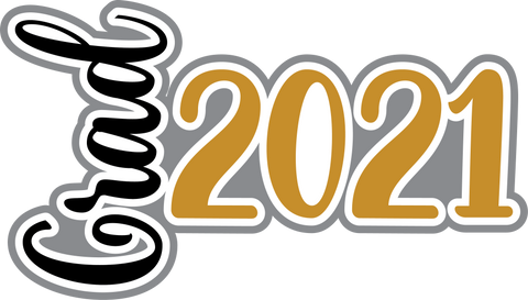 Grad 2021 - Scrapbook Page Title Sticker