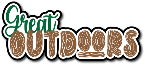 Great Outdoors - Scrapbook Page Title Sticker