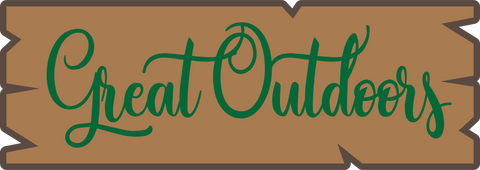 Great Outdoors - Scrapbook Page Title Sticker