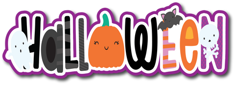 Halloween - Scrapbook Page Title Sticker