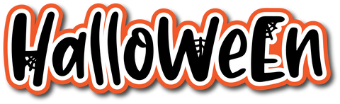 Halloween - Scrapbook Page Title Sticker