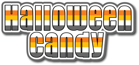 Halloween Candy - Scrapbook Page Title Sticker