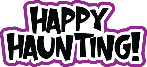 Happy Haunting - Scrapbook Page Title Sticker