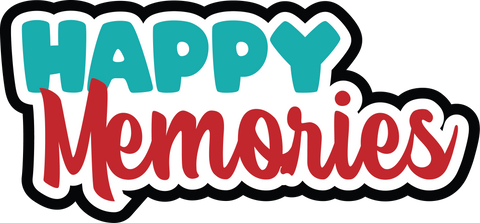 Happy Memories - Scrapbook Page Title Sticker