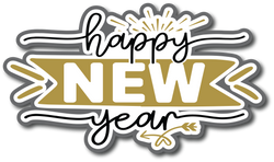Happy New Year - Scrapbook Page Title Sticker
