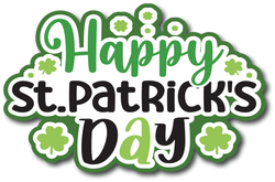 Happy St. Patrick's Day - Scrapbook Page Title Sticker
