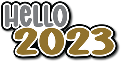 Hello 2023 - Scrapbook Page Title Sticker