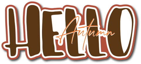Hello Autumn - Scrapbook Page Title Sticker