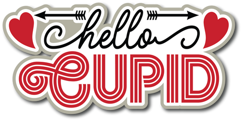 Hello Cupid- Scrapbook Page Title Sticker