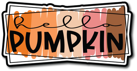 Hello Pumpkin - Scrapbook Page Title Sticker