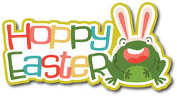 Hoppy Easter - Scrapbook Page Title Sticker