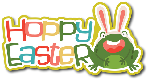 Hoppy Easter - Scrapbook Page Title Sticker