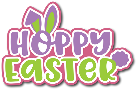 Hoppy Easter - Scrapbook Page Title Sticker