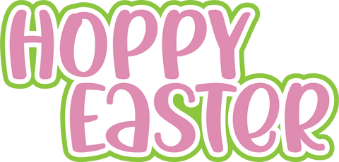 Hoppy Easter - Scrapbook Page Title Sticker