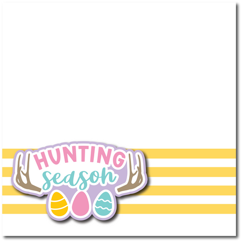 Hunting Season - Printed Premade Scrapbook Page 12x12 Layout