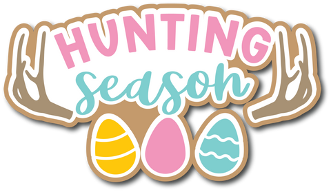 Hunting Season - Scrapbook Page Title Sticker