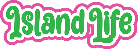 Island Life - Scrapbook Page Title Sticker