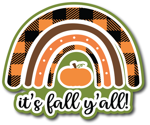 It's Fall Y'all - Scrapbook Page Title Sticker