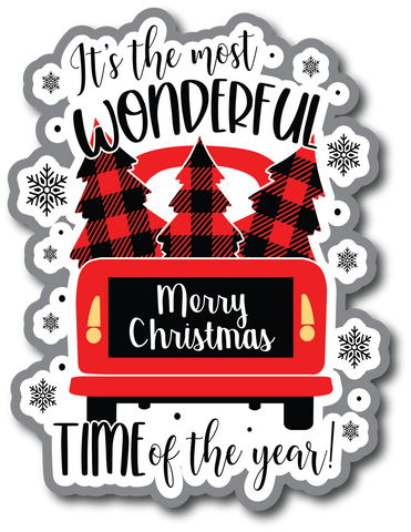 It's the Most Wonderful Time of Year - Scrapbook Page Title Sticker
