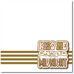 Kiss Me at Midnight - Printed Premade Scrapbook Page 12x12 Layout