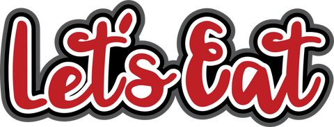 Let's Eat - Scrapbook Page Title Sticker