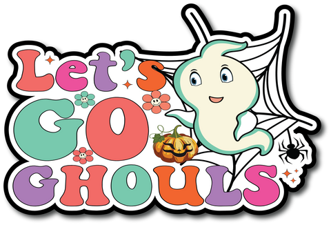 Let's Go Ghouls - Scrapbook Page Title Sticker