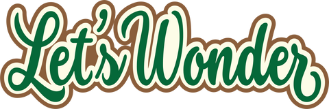 Let's Wonder - Scrapbook Page Title Sticker