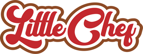 Little Chef - Scrapbook Page Title Sticker