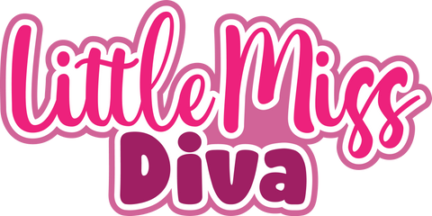 Little Miss Diva - Scrapbook Page Title Sticker