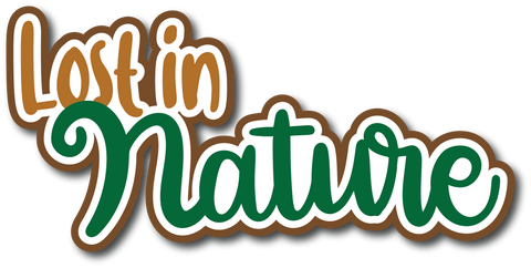 Lost in Nature - Scrapbook Page Title Sticker