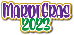 Mardi Gras 2023 - Scrapbook Page Title Sticker