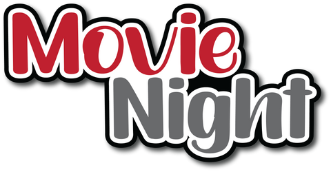 Movie Night- Scrapbook Page Title Sticker