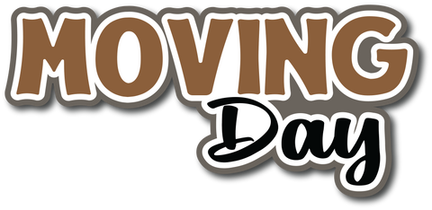 Moving Day - Scrapbook Page Title Sticker