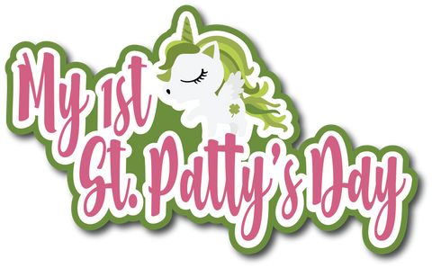 My 1st St. Patty's Day - Scrapbook Page Title Sticker