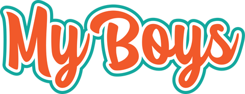 My Boys - Scrapbook Page Title Sticker