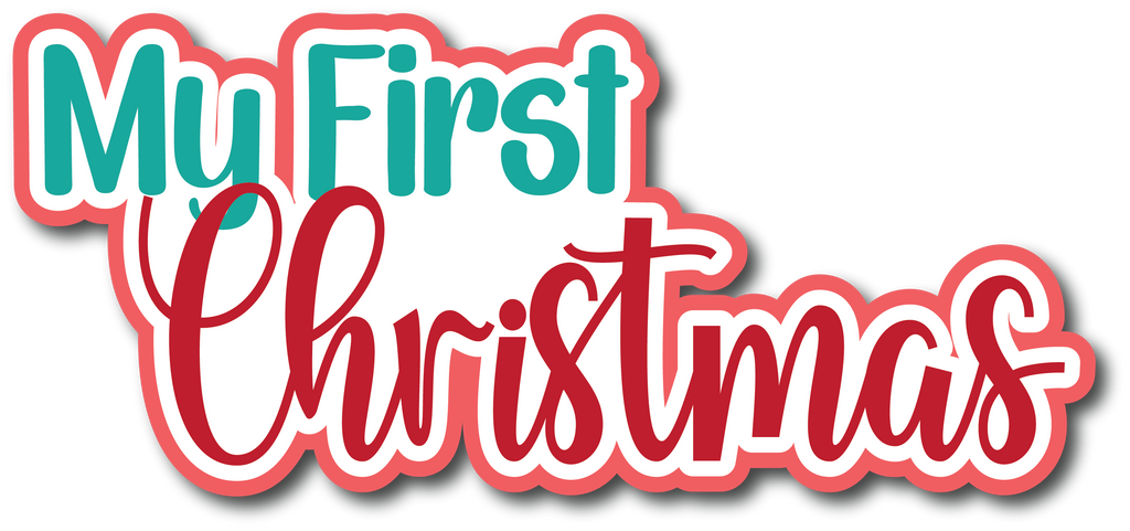 My First Christmas - Scrapbook Page Title Sticker – Autumn's