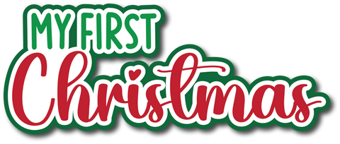My First Christmas - Scrapbook Page Title Sticker