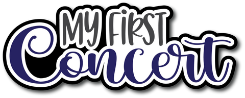 My First Concert - Scrapbook Page Title Sticker