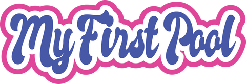My First Pool - Scrapbook Page Title Sticker