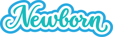 Newborn - Scrapbook Page Title Sticker