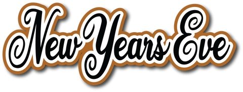 New Years Eve - Scrapbook Page Title Sticker