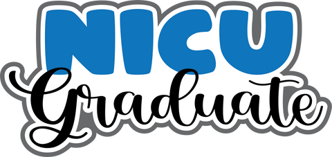 NICU Graduate - Boy - Scrapbook Page Title Sticker