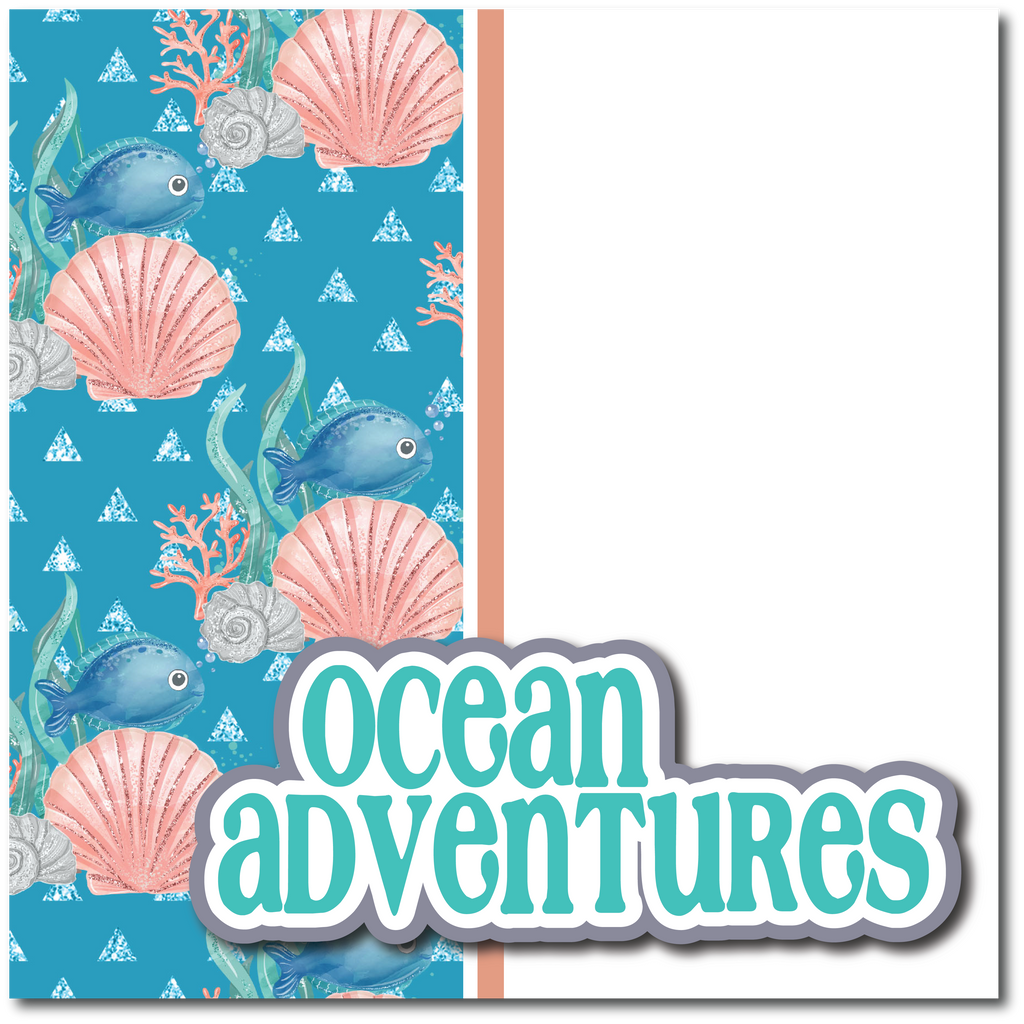 Ocean Fun - Printed Premade Scrapbook Page 12x12 Layout – Autumn's Crafty  Corner