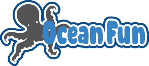 Ocean Fun - Scrapbook Page Title Sticker