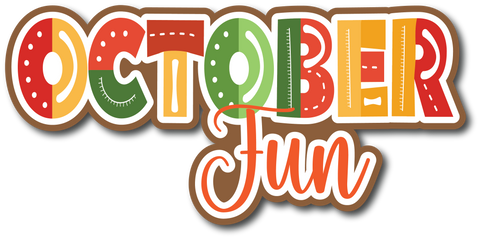 October Fun - Scrapbook Page Title Sticker