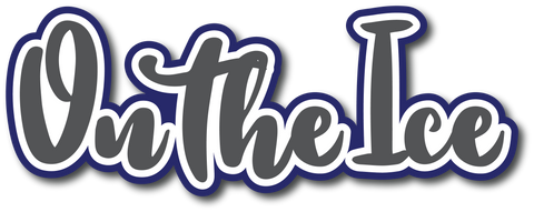 On the Ice- Scrapbook Page Title Sticker