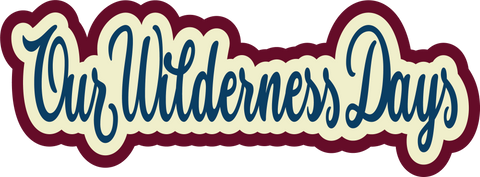 Our Wilderness Days - Scrapbook Page Title Sticker