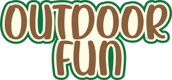 Outdoor Fun - Scrapbook Page Title Sticker